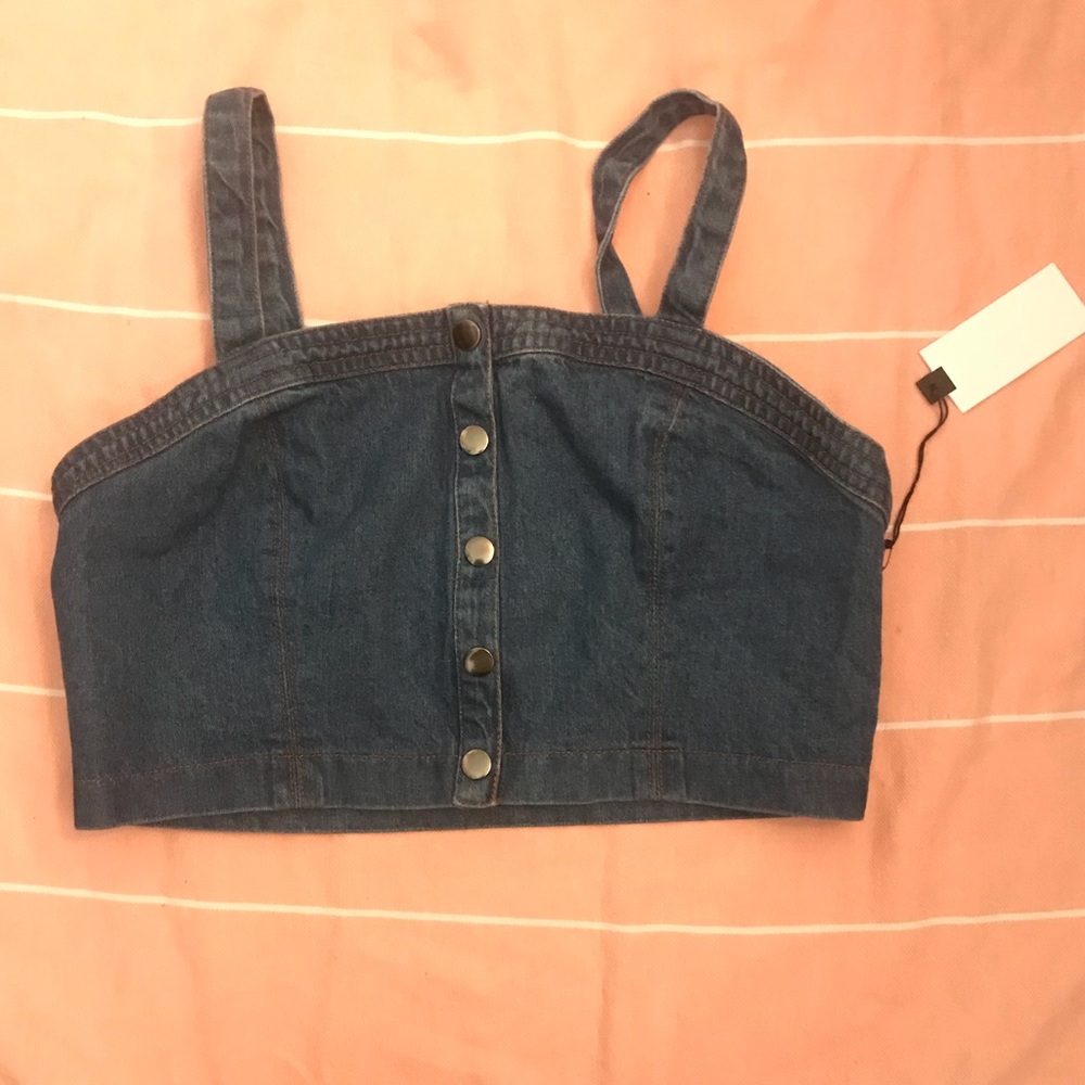 Jean Crop Top